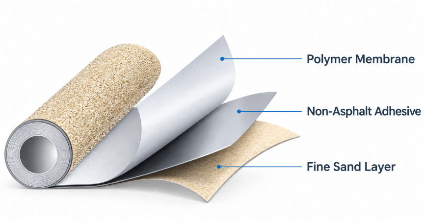 Non-Bituminous Polymer Self-Adhesive Waterproofing Membrane