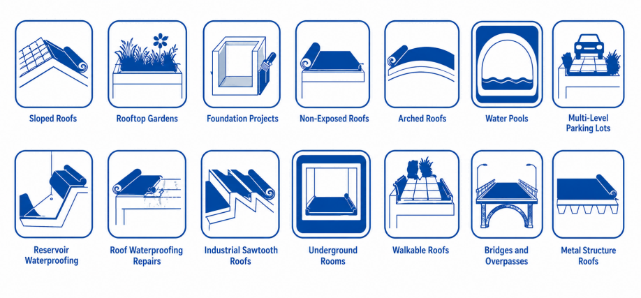 app membrane waterproofing application