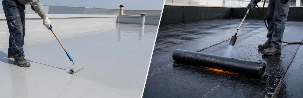 comparing polyurethane and bitumen waterproofing