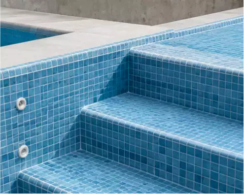 waterproofing system for a swimming pool