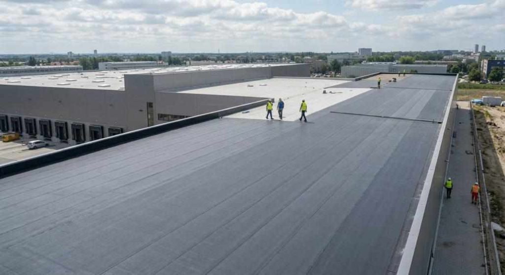 Commercial roof waterproofing
