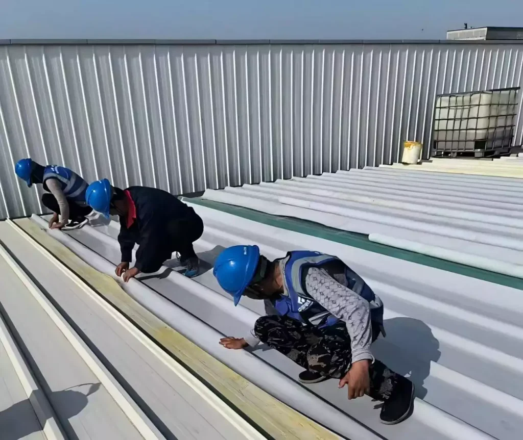 TPO waterproofing installation 1